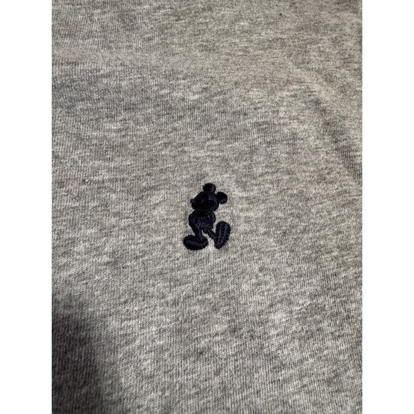 Vintage Disneyland Mickey Mouse V-Neck Ringer T-Shirt Gray XL Disney - Picture 3 of 9